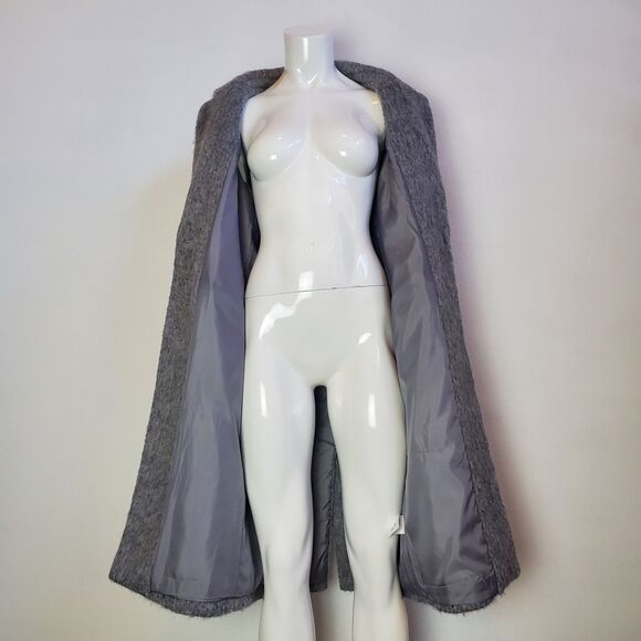 Express Gray Wool Coat - Picture 7 of 9